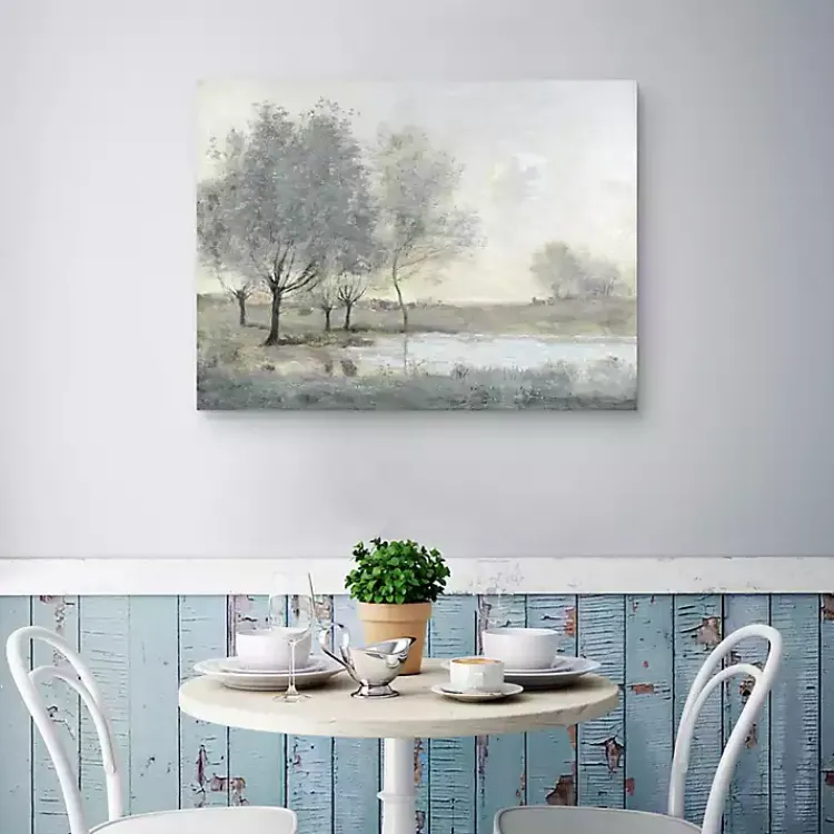 Kirklands Home By the Pond II Canvas Art Print Gray Outlet