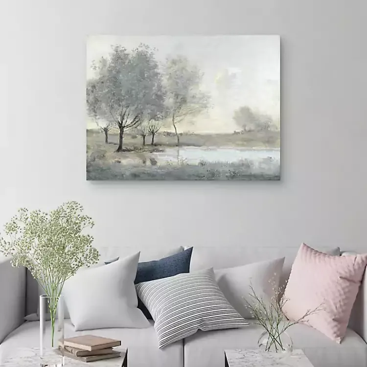Kirklands Home By the Pond II Canvas Art Print Gray Outlet