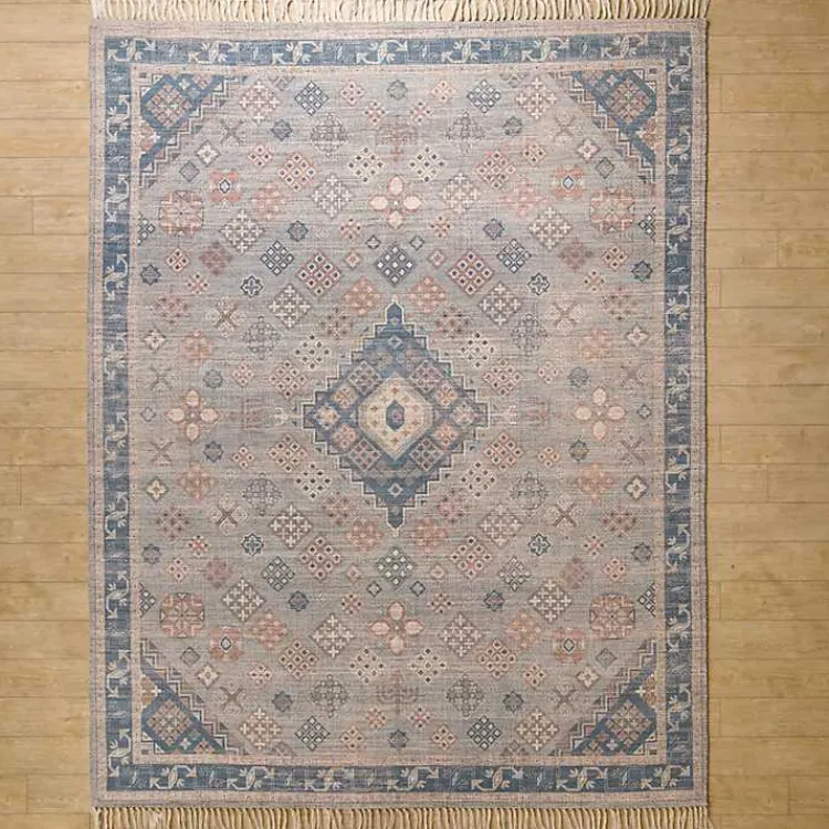Kirklands Home Bylas Navy Medallion Area Rug, 5x8 Blue Online