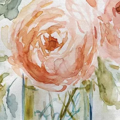 Kirklands Home Cabbage Roses I & II Canvas Art Prints, Set of 2 Outlet