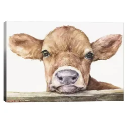 Kirklands Home Calf Canvas Art Print, 26x18 Brown Discount