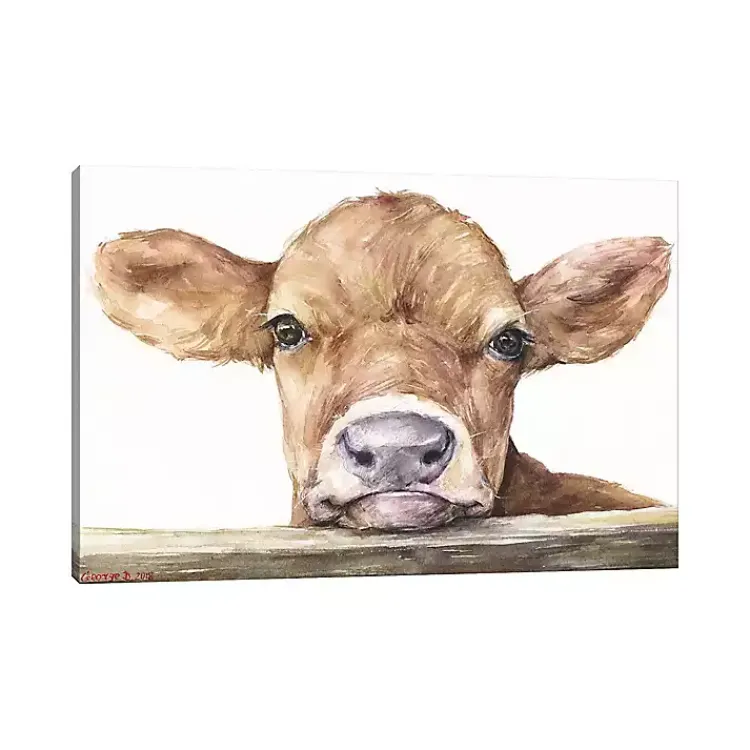 Kirklands Home Calf Giclee Canvas Art Print, 40x26 Brown
