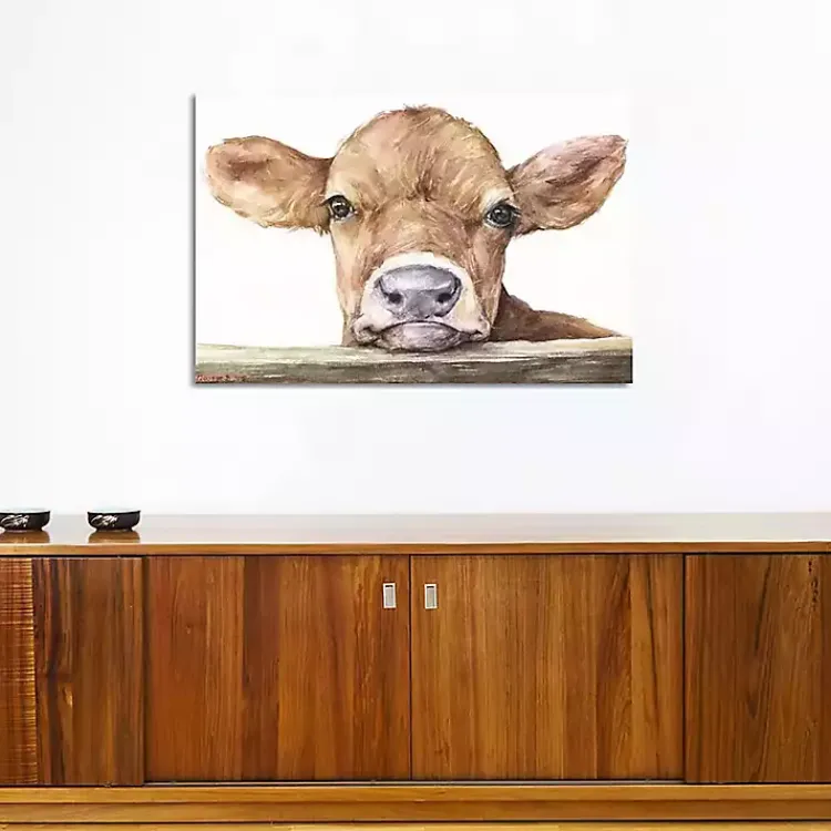 Kirklands Home Calf Giclee Canvas Art Print, 40x26 Brown