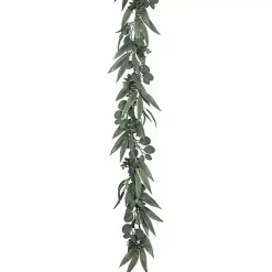 Stems & Bouquets>Kirklands Home Cali Eucalyptus Garland Green