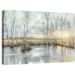 Kirklands Home Calm Reflection Canvas Art Print Blue Sale