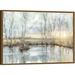 Kirklands Home Calm Reflection Framed Canvas Art Print Best