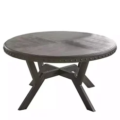 Kirklands Home Calvert Round Coffee Table Gray Sale