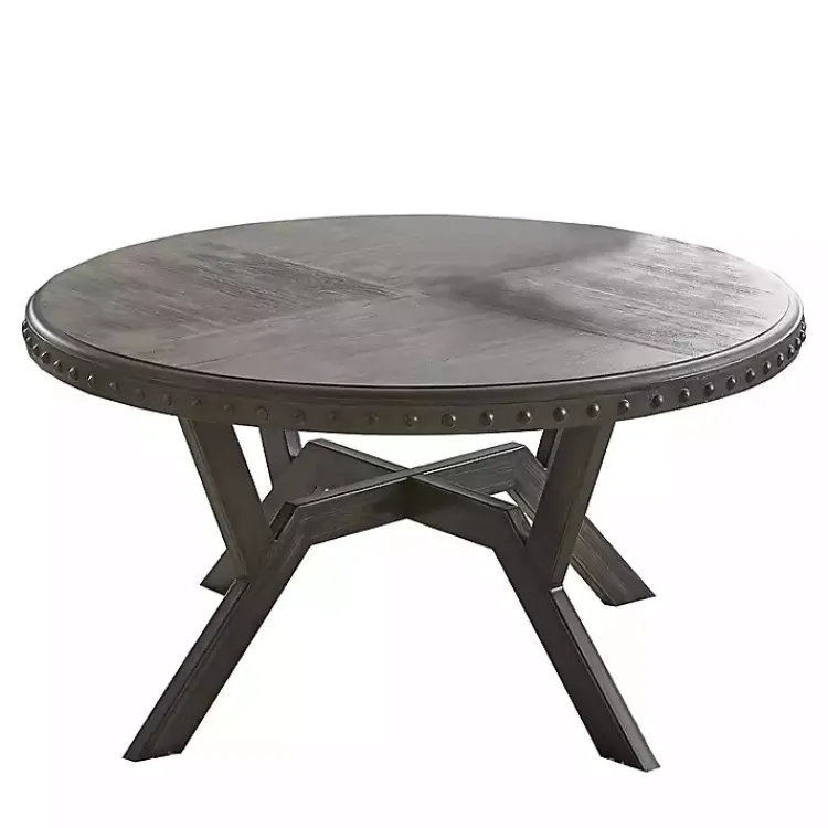 Kirklands Home Calvert Round Coffee Table Gray Sale