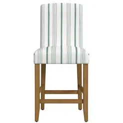 Kirklands Home Calypso Striped Upholstered Counter Stool