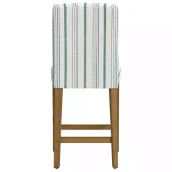 Kirklands Home Calypso Striped Upholstered Counter Stool
