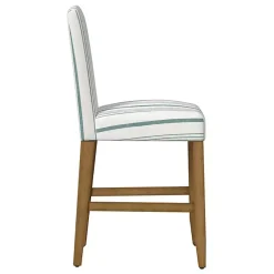 Kirklands Home Calypso Striped Upholstered Counter Stool