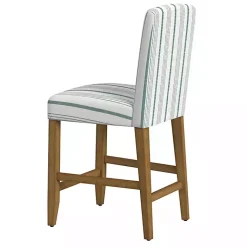 Kirklands Home Calypso Striped Upholstered Counter Stool