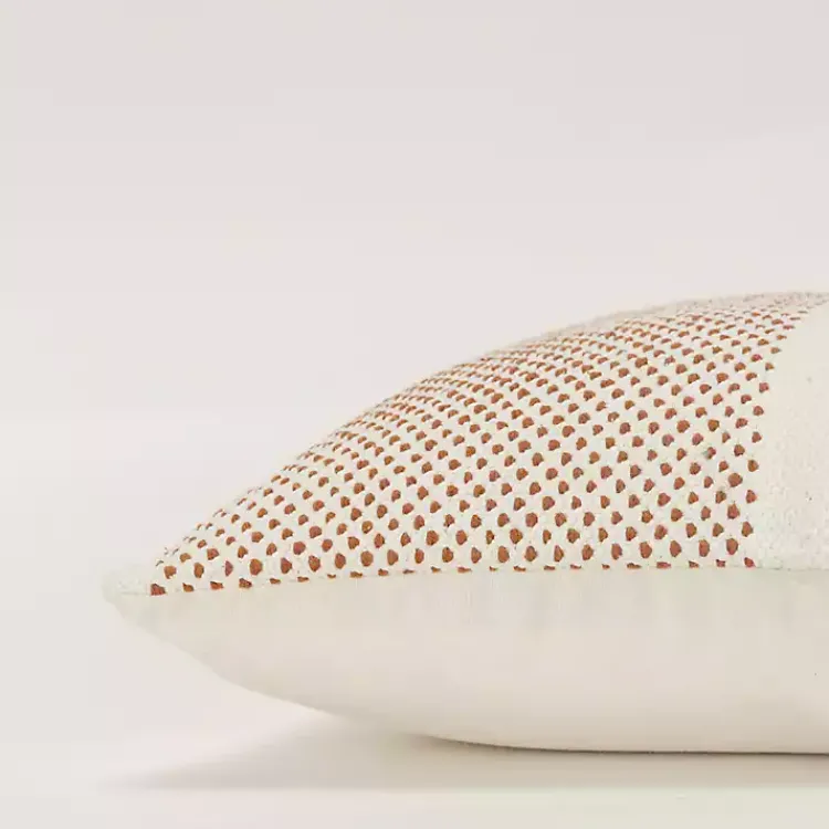 Pillows>Kirklands Home Camel Dotted Colorblock Throw Pillow
