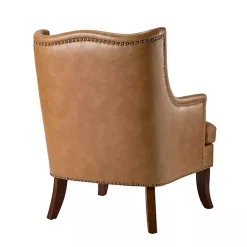 Kirklands Home Camel Faux Leather Ophelia Accent Chair Tan Online