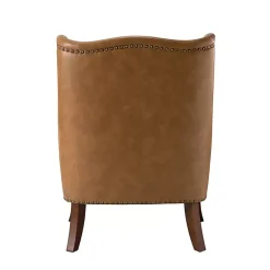 Kirklands Home Camel Faux Leather Ophelia Accent Chair Tan Online