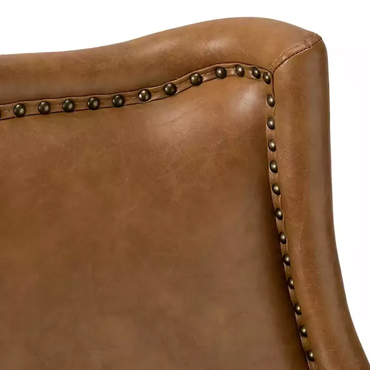 Kirklands Home Camel Faux Leather Ophelia Accent Chair Tan Online