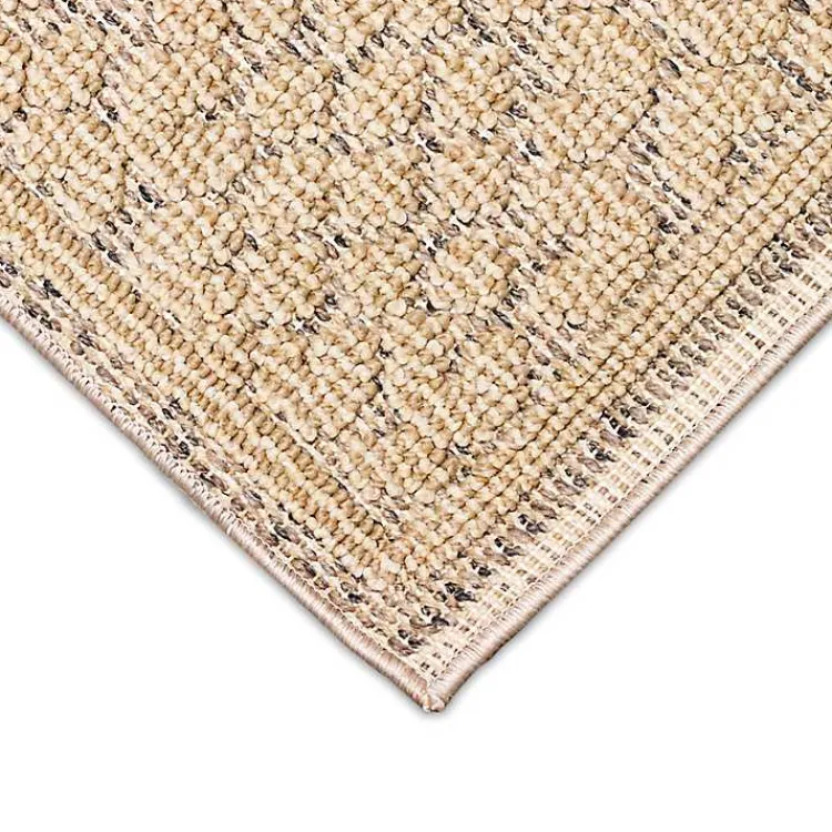 Kirklands Home Camel Leopard Border Outdoor Area Rug, 5x7 Tan Best