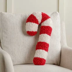Pillows>Kirklands Home Candy Cane Shaped Pillow
