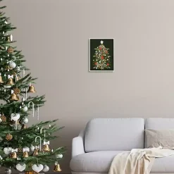 Christmas Art & Wall Decor>Kirklands Home Candy Cane Tree Framed Art Print Green