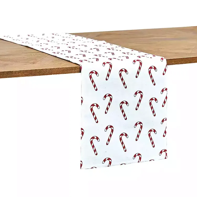 Christmas Dining & Entertaining>Kirklands Home Candy Cane Wishes Table Runner