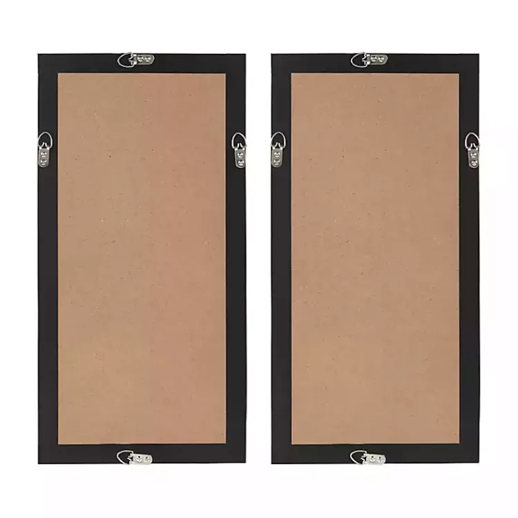 Kirklands Home Capiz Shells Emblem Framed Wall Plaques, Set of 2 Clearance