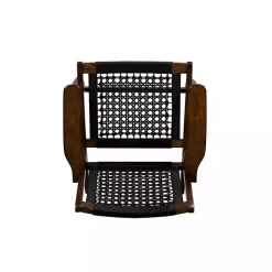 Kirklands Home Cappuccino Woven Accent Chair Black Discount