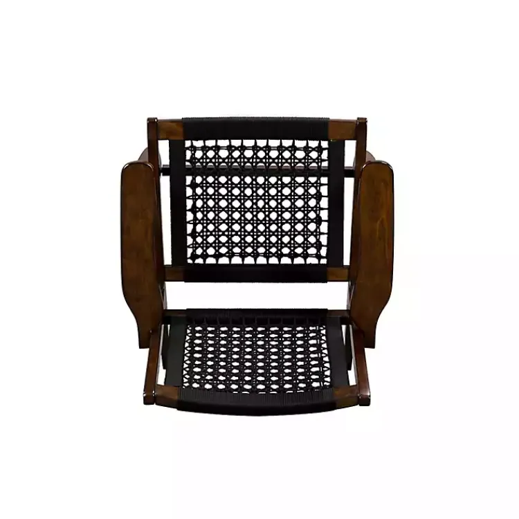 Kirklands Home Cappuccino Woven Accent Chair Black Discount