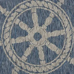 Kirklands Home Captiva Nautical Helm Outdoor Area Rug, 7x9 Outlet