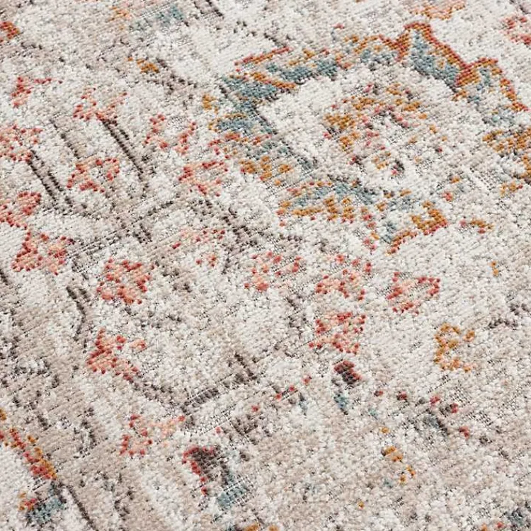 Kirklands Home Caramel Botanical Indoor/Outdoor Area Rug, 5x7 Hot