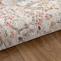 Kirklands Home Caramel Botanical Indoor/Outdoor Area Rug, 5x7 Hot
