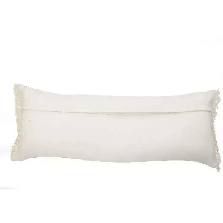 Pillows>Kirklands Home Caramel Coated Lumbar Accent Pillow with Fringe Brown