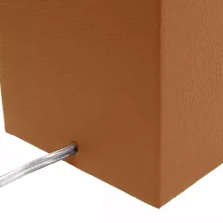 Kirklands Home Caramel Faux Leather Charging Table Lamp Tan Hot