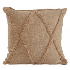 Pillows>Kirklands Home Caramel Frappe Tufted Diamond Pillow, 18 in. Brown