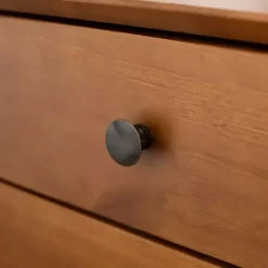 Kirklands Home Caramel Mid-Century Nightstand Brown Hot