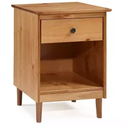 Kirklands Home Caramel One-Drawer Wood Nightstand Brown Online