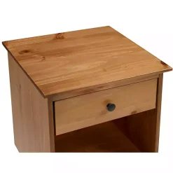 Kirklands Home Caramel One-Drawer Wood Nightstand Brown Online