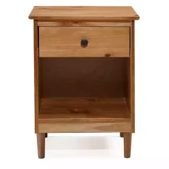Kirklands Home Caramel One-Drawer Wood Nightstand Brown Online
