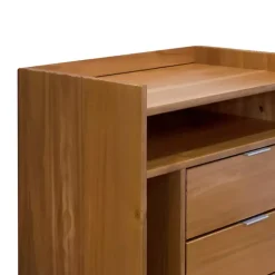 Kirklands Home Caramel Pine 2-Drawer Nightstand Brown Discount