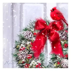 Christmas Art & Wall Decor>Kirklands Home Cardinal on a Wreath Canvas Art Print