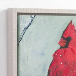 Kirklands Home Cardinal on Branch Framed Canvas Art Print Best