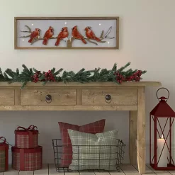 Christmas Art & Wall Decor>Kirklands Home Cardinals on Branch Christmas Wall Plaque