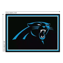 Kirklands Home Carolina Panthers Area Rug, 3x4 Black Sale