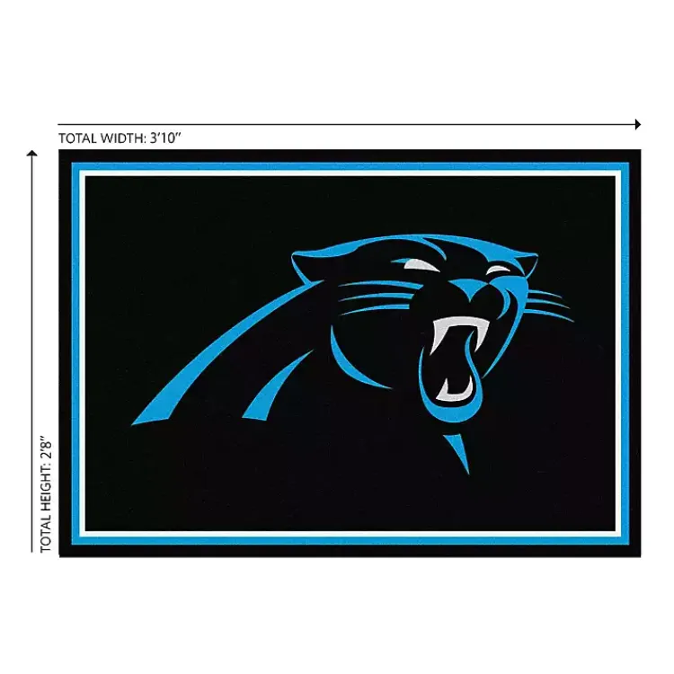 Kirklands Home Carolina Panthers Area Rug, 3x4 Black Sale