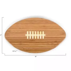 Kirklands Home Carolina Panthers Bamboo Football Cutting Board Tan New