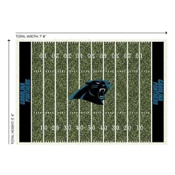 Kirklands Home Carolina Panthers Home Field Area Rug, 6x8 Clearance