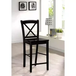 Kirklands Home Carter X-Back Counter Stool Black Outlet