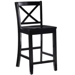 Kirklands Home Carter X-Back Counter Stool Black Outlet