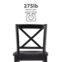 Kirklands Home Carter X-Back Counter Stool Black Outlet