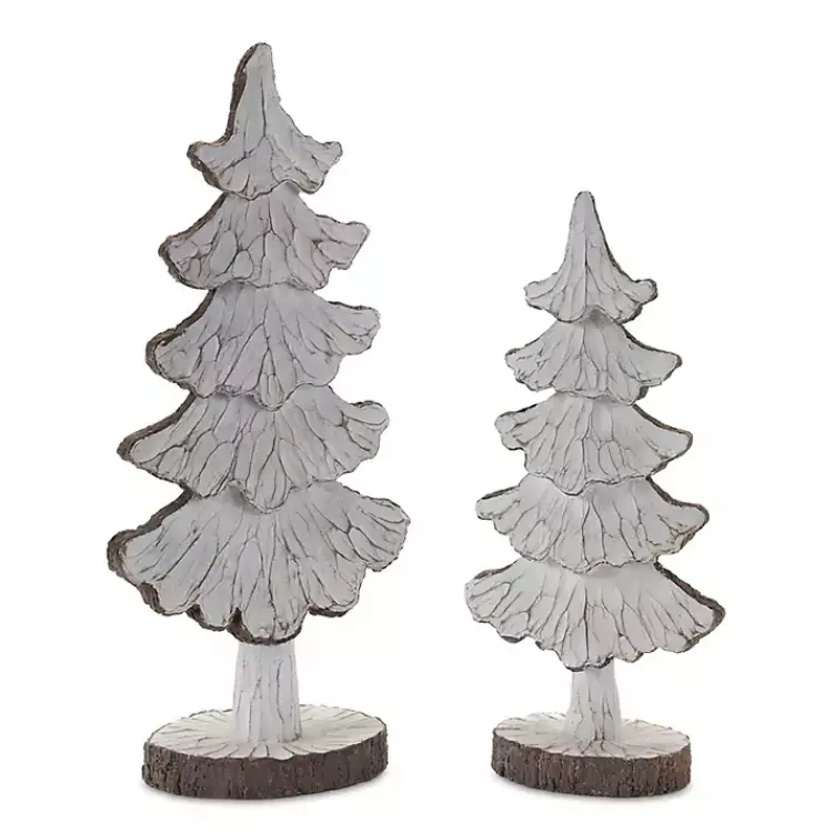 Christmas Decorations>Kirklands Home Carved Swoop Silhouette 2-pc. Christmas Tree Set