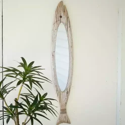 Kirklands Home Carved Wooden Fish Wall Mirror Discount